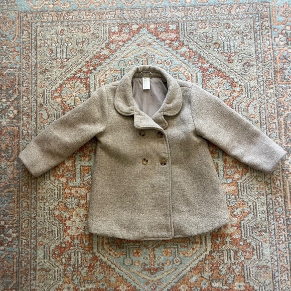 H&M Toddler Pea Coat Double Breasted 4T - Picture 1 of 4